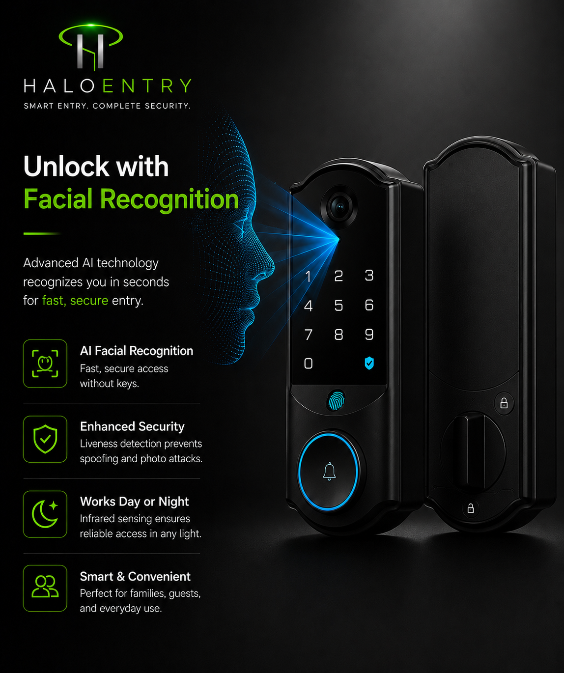 HaloEntry Elite Facial Recognition Entry System