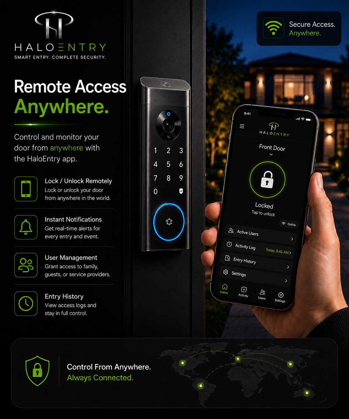 HaloEntry VisionLock Smart Video Entry System