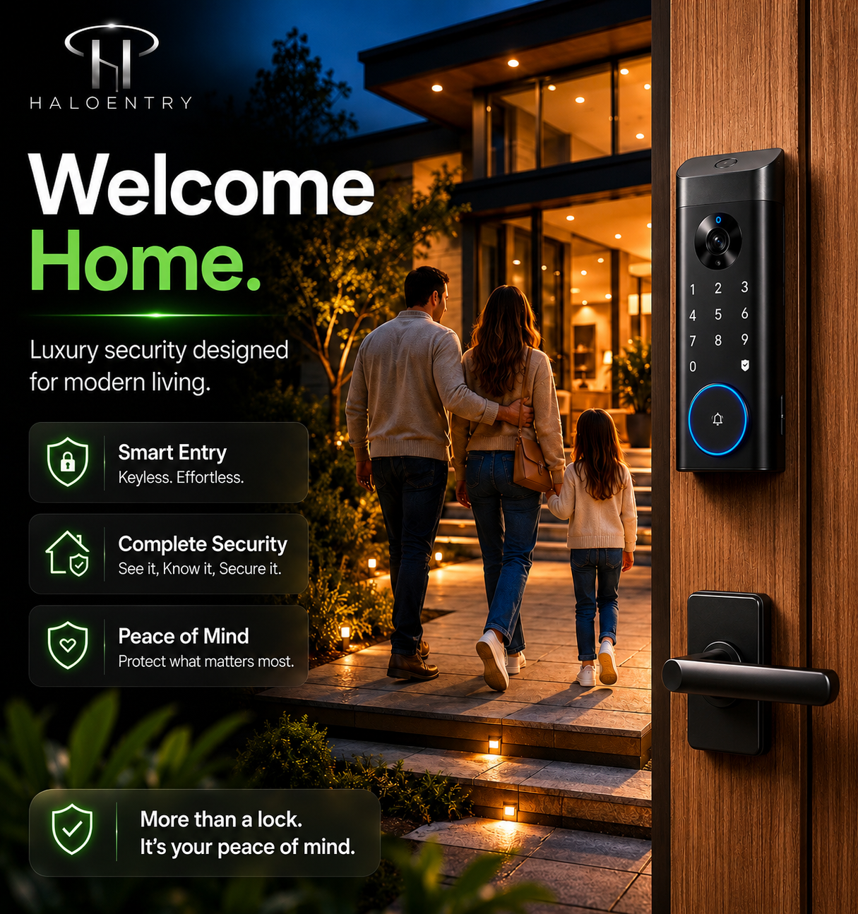 HaloEntry VisionLock Smart Video Entry System