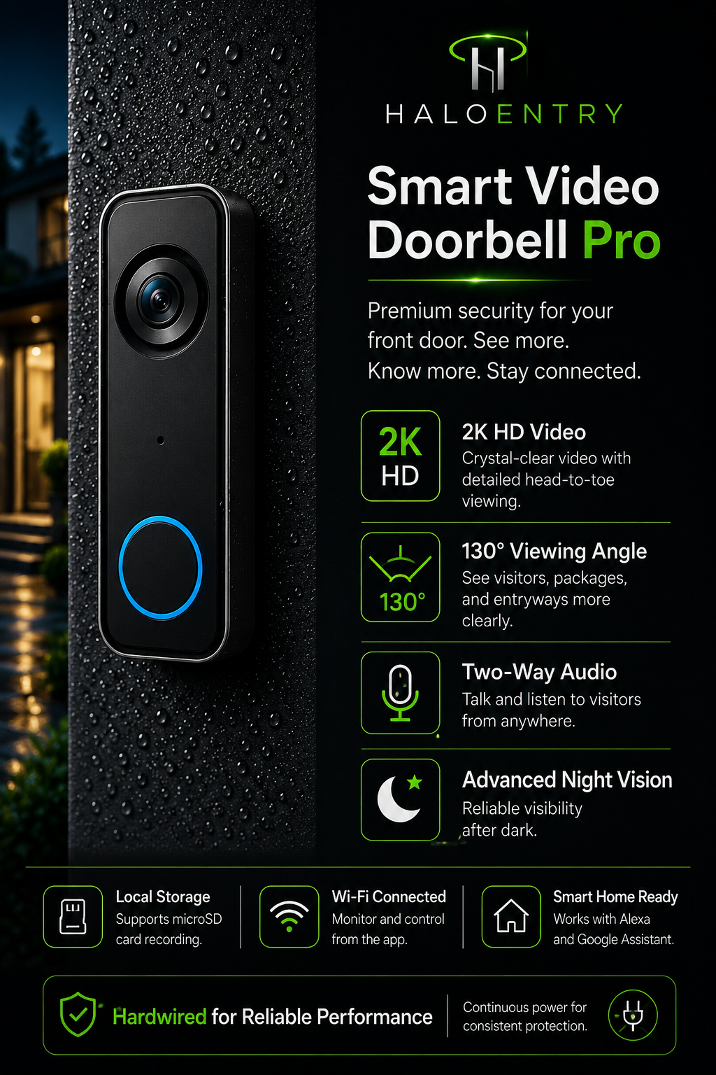 HaloEntry Smart Video Doorbell Pro